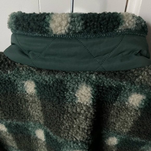 Uniqlo x JW Anderson green windproof outer fleece printed jacket size S - Picture 6 of 9